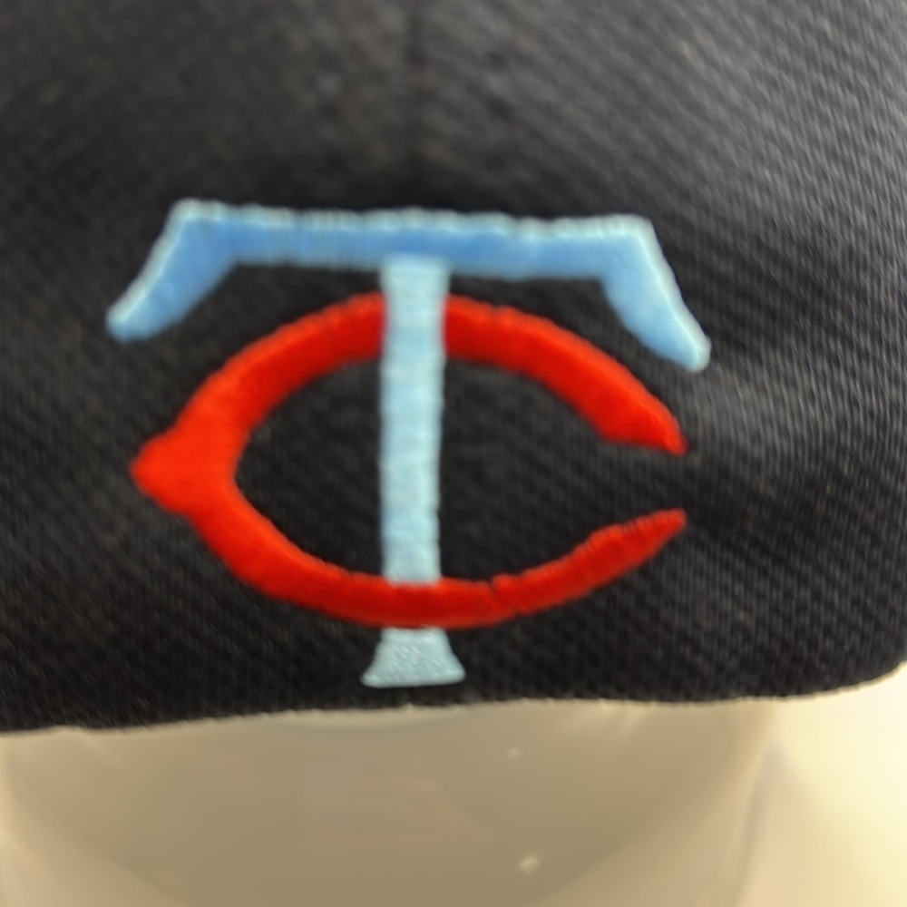 Minnesota Twins Navy and Light Blue Baseball Cap with Red Logo - Picture 8 of 13